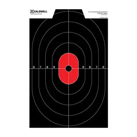 CALDWELL SHOOTING SUPPLIES 12X18 IN SILHOUETTE CENTER MASS TARGETS 8 PACK