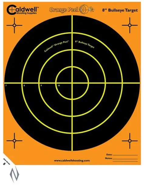 CALDWELL SHOOTING SUPPLIES 8IN BULLSEYE TARGET PACK OF 10