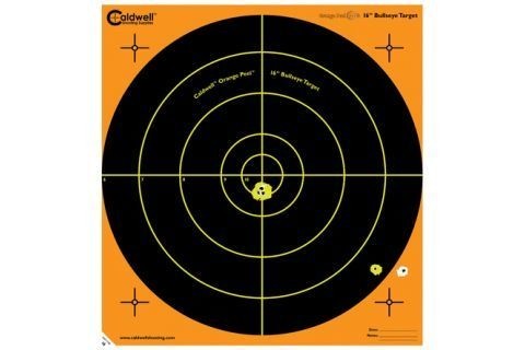 CALDWELL SHOOTING SUPPLIES ORANGE PEEL 16 IN BULLSEYE TARGETS 5 PACK