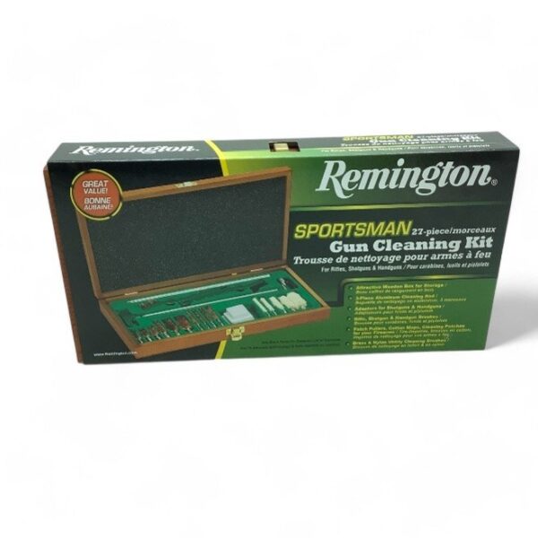 REMINGTON SPORTSMAN 27-PIECE GUN CLEANING KIT FOR RIFLES, SHOTGUNS, & HANDGUNS