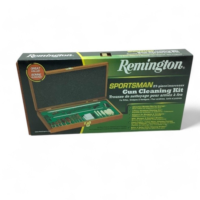 REMINGTON SPORTSMAN 27-PIECE GUN CLEANING KIT FOR RIFLES, SHOTGUNS, & HANDGUNS